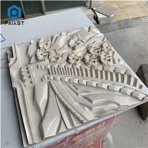 New Design 3D CNC Carving Marble For Home Decor