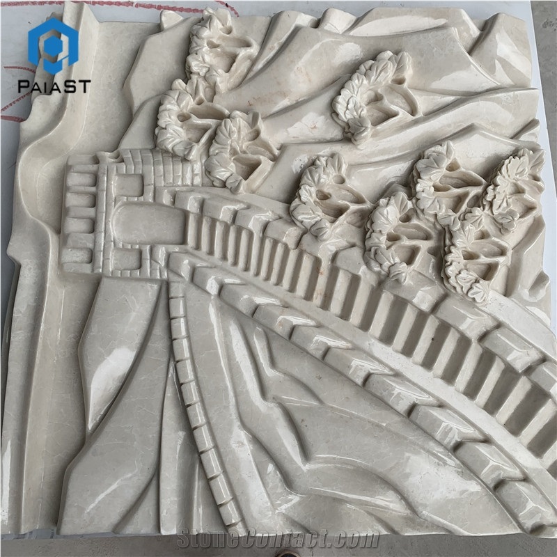 New Design 3D CNC Carving Marble For Home Decor