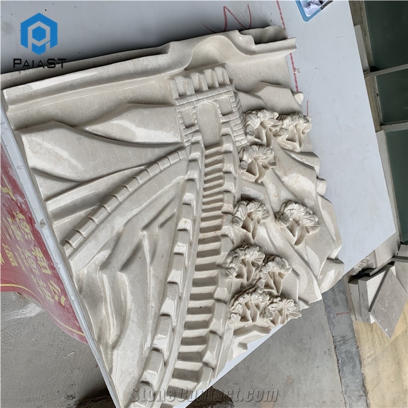 New Design 3D CNC Carving Marble For Home Decor
