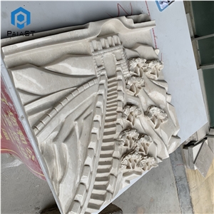 New Design 3D CNC Carving Marble For Home Decor