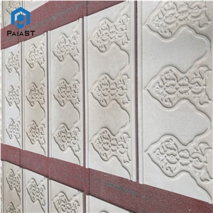 New Design Decorative 3D Cnc Limestone Panel For Wall