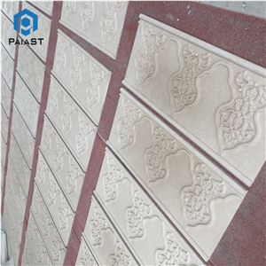 New Design Decorative 3D Cnc Limestone Panel For Wall