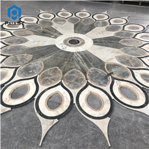 New Design Marble Water Jet Pattern Flooring Tiles