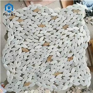 New Design Water Jet Marble Mosaic Tiles For Wall