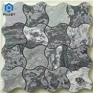 New Design Water Jet Marble Mosaic Tiles For Wall