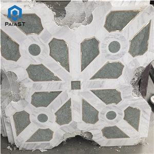 New Design Water Jet Medallion Pattern Mosaic Tile