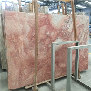 New Rose Akagao Red Marble Slab Indoor Design