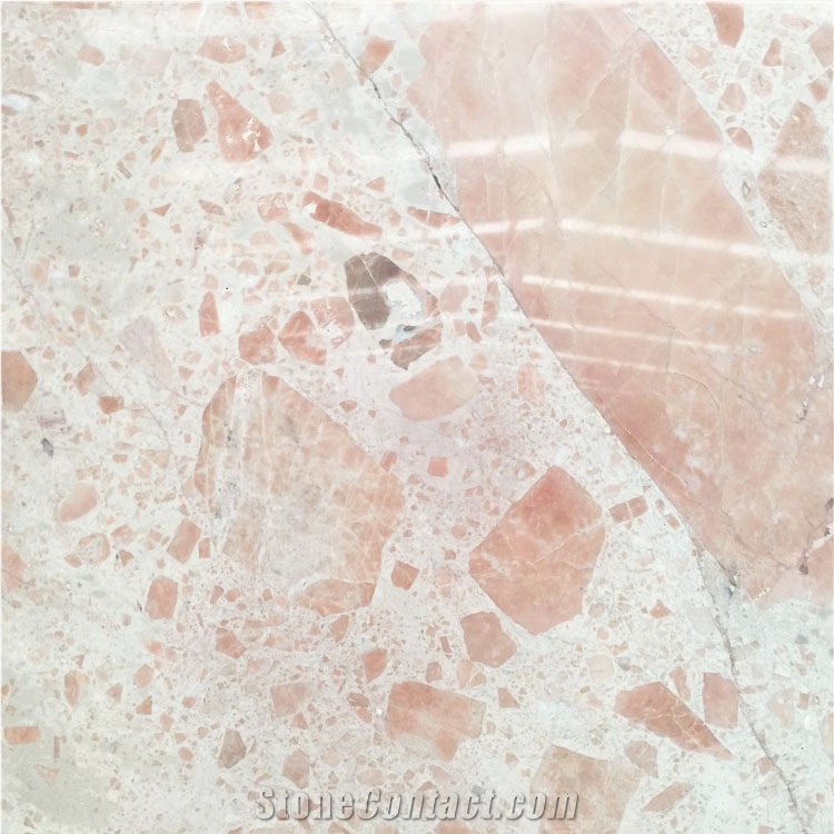 New Rose Akagao Red Marble Slab Indoor Design