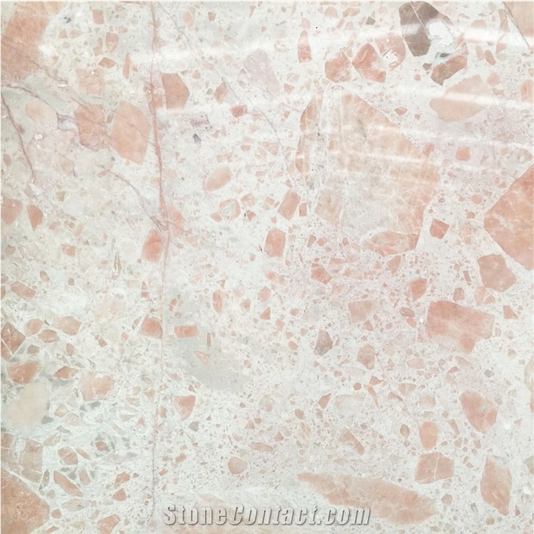 New Rose Akagao Red Marble Slab Indoor Design