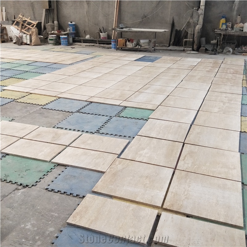 Outdoor Cladding Wall Beige Travertine Tile