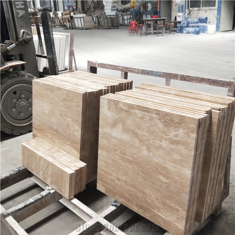Outdoor Cladding Wall Beige Travertine Tile