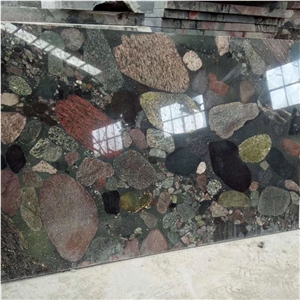 Pebble Granite Slab for Outdoor Paving Stone