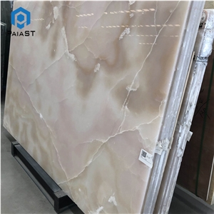 Pink Onyx For Background Wall Hotel Decor