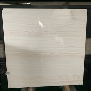 Polished Natural Pakistan White Onyx Slab