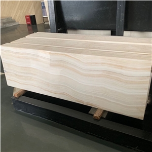 Polished Natural Pakistan White Onyx Slab