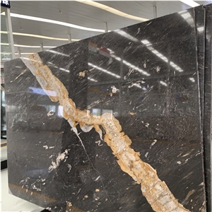 Natural Prometheus Golden Marble For Interior Wall Design