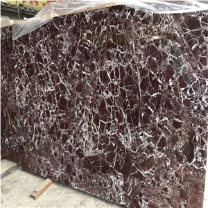 Rosso Levanto Purple Vein Marble Slab