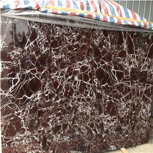 Rosso Levanto Purple Vein Marble Slab