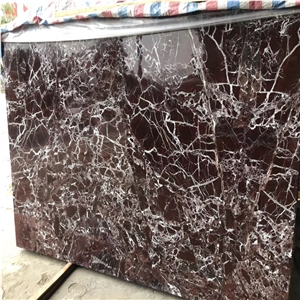 Rosso Levanto Purple Vein Marble Slab