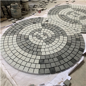 Round Pattern Outdoor Granite Paving Stone