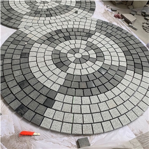 Round Pattern Outdoor Granite Paving Stone