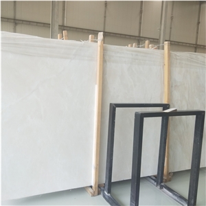 Royal Pure White Onyx Slab Translucent