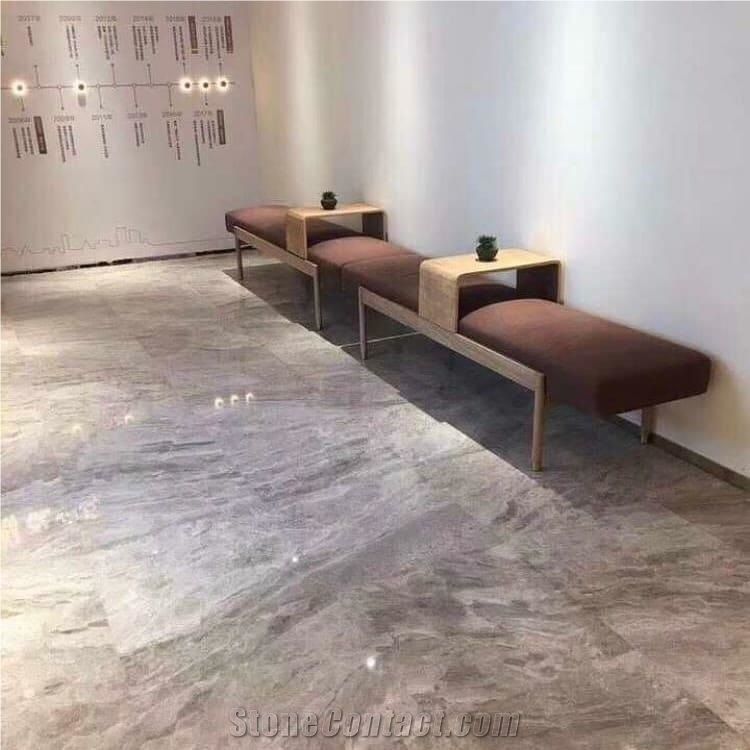 Silver Diana Marble Slab Tile For Background Wall