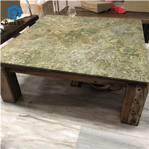 Simple Design Square Wasabi Green Granite Table
