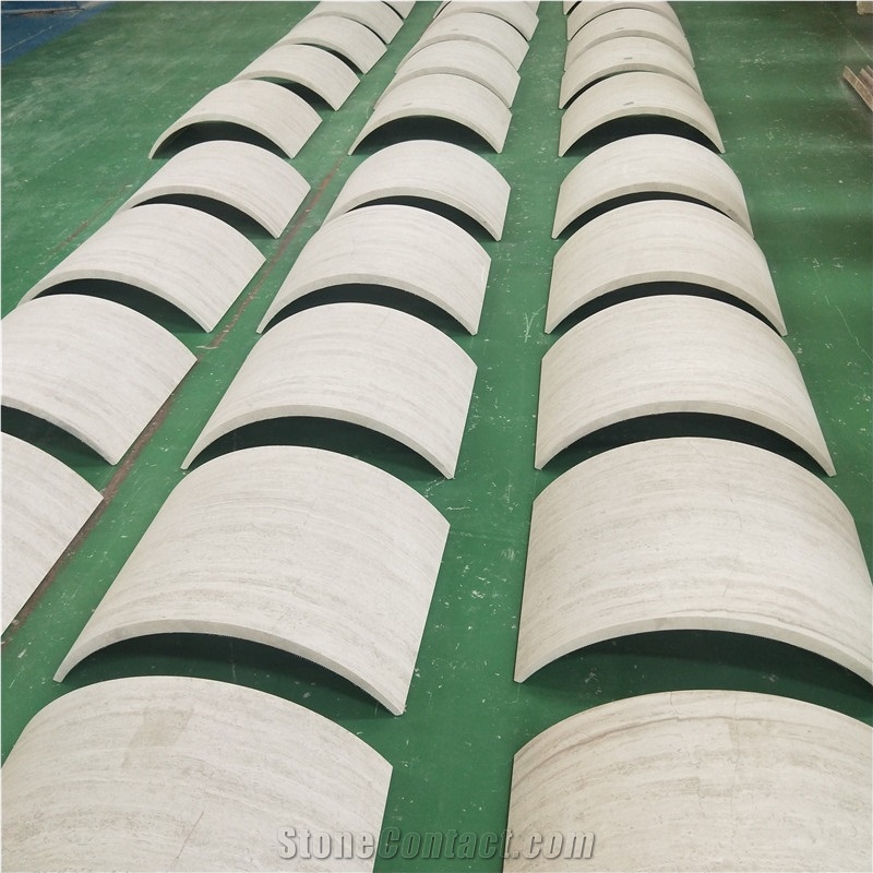 Stone Carved White Wood Marble Roman Column