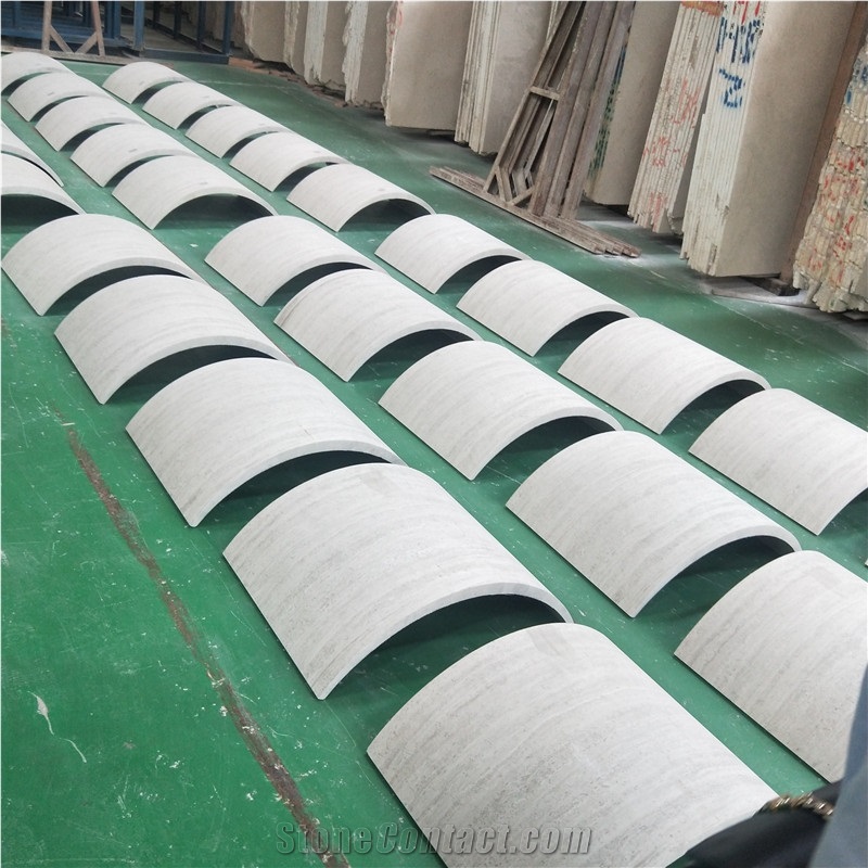 Stone Carved White Wood Marble Roman Column