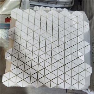 Thasoss White Marble Mosaic Decorative Tile