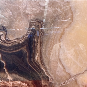 Top Quality Natural Brown Onyx Slab Tiles For Wall Decor