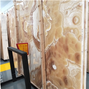 Translucent Orange Yellow Stone Onyx