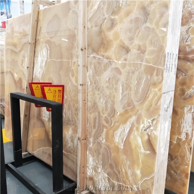 Translucent Orange Yellow Stone Onyx