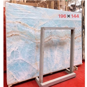 Transparent Lighting Blue Ice Jade Onyx