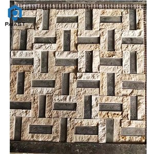 Wall Decor 3d Look Natural Marble Mosaic Tiles