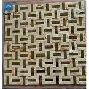 Wall Decor 3d Look Natural Marble Mosaic Tiles