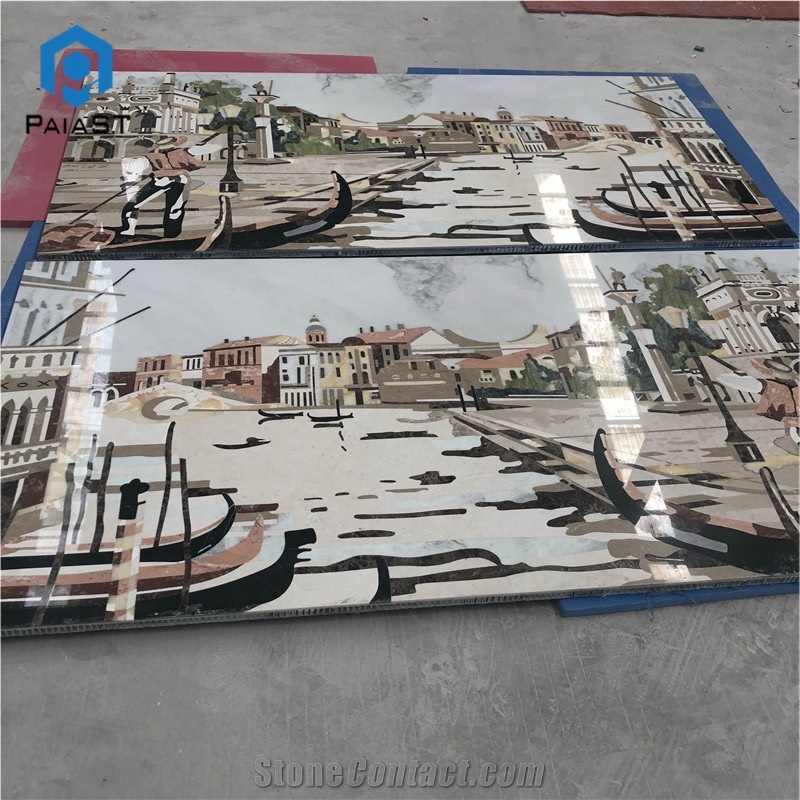 Waterjet Cut Pattern Wall Art Design Venice City