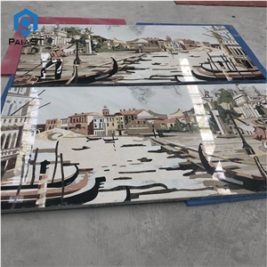 Waterjet Cut Pattern Wall Art Design Venice City