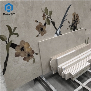 Waterjet Marble Floor Tiles Medallions Patterns