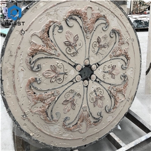 Waterjet Marble Floor Tiles Medallions Patterns
