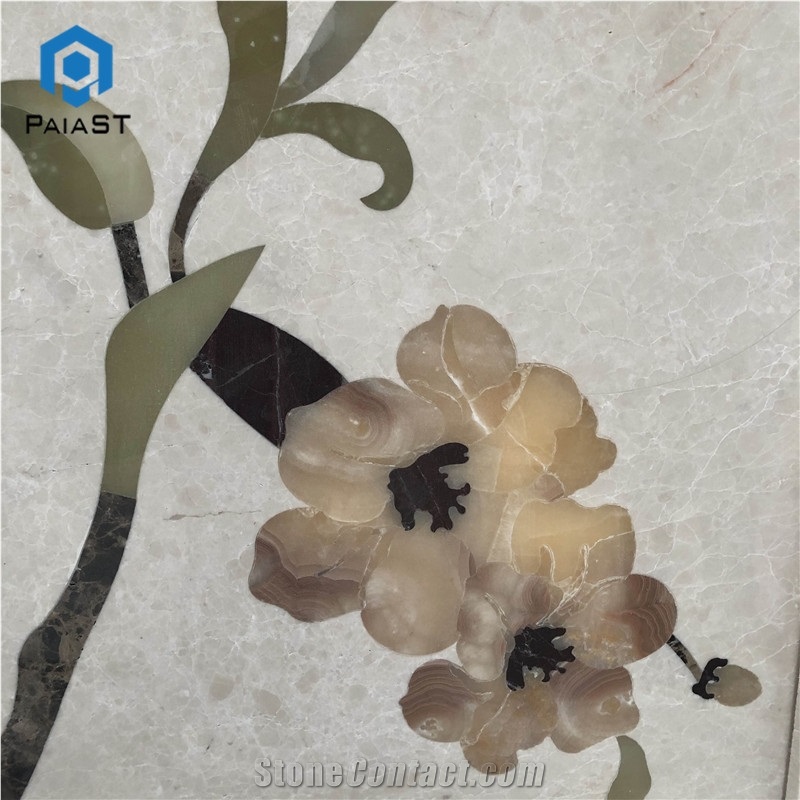 Waterjet Marble Floor Tiles Medallions Patterns