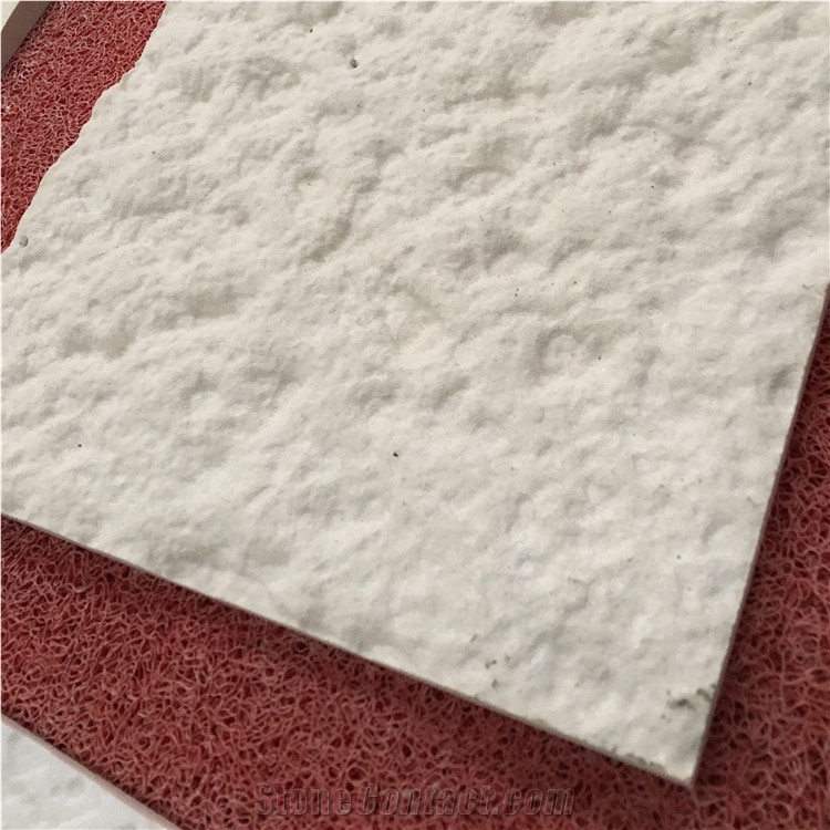 White Limestone Wall Tiles Design for Restaurant