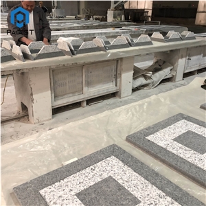 White With Black Granite Floor For Garden Decor