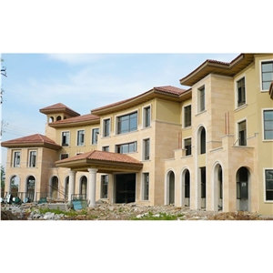 Yellolw Sandstone Exterior Wall Design Project