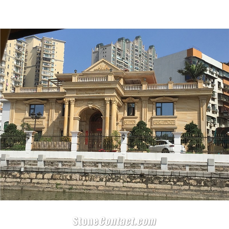 Yellolw Sandstone Exterior Wall Design Project