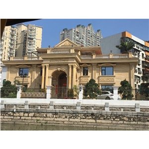 Yellolw Sandstone Exterior Wall Design Project
