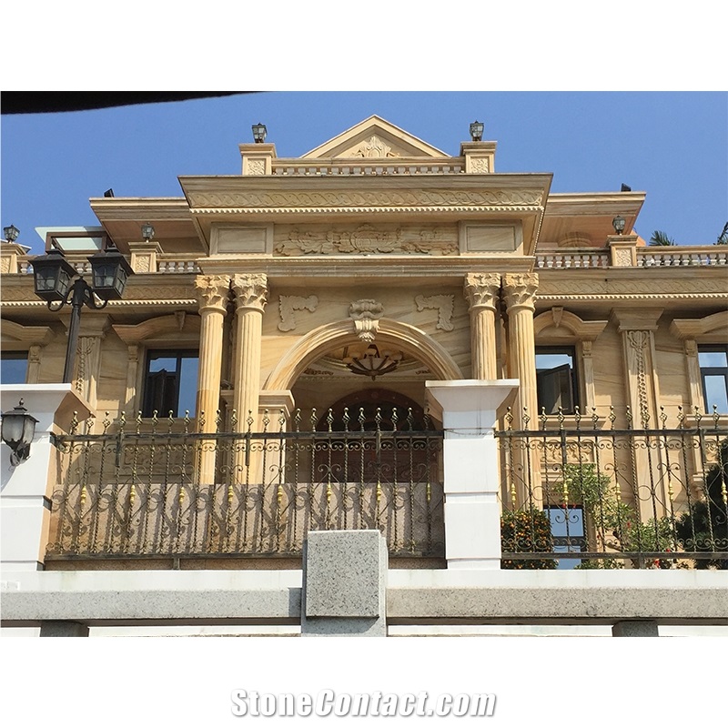 Yellolw Sandstone Exterior Wall Design Project