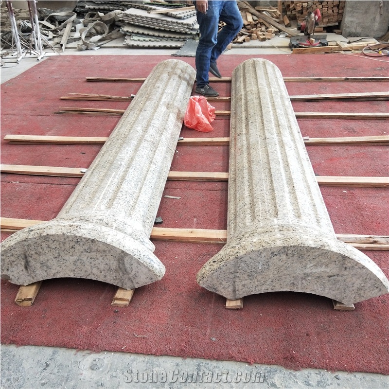 Yellow Granite Column Molds for Wedding