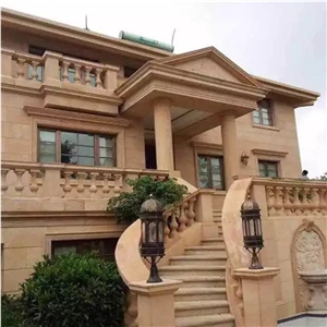Yellow Sandstone Luxury Villa Wall Decorative Yellow Sandstone Luxury Villa Wall Decorative